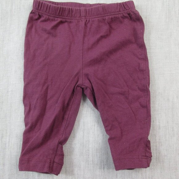 Lot of 4 Carter's Footed Leggings Pants Baby Girls 3M Multi Hearts Elastic Waist - Picture 3 of 10